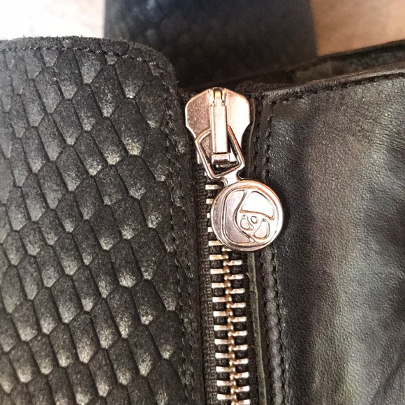 Rosemunde Copenhagen leather ankle boot croc - Picture 8 of 8